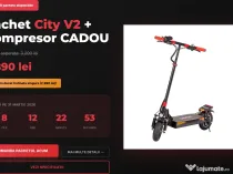 PACHET COMPLET: Trotineta Electrica Dakor City V2 +Compresor CR2 CADOU