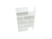 Etajeră, alb, KLOE din PAL L73 x P33 x H188 cm 