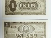 Doua Bancnote de 1 LEU 1966 - Stare PERFECTĂ (UNC) - Necirculată 