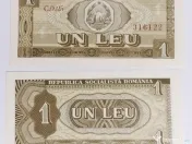 Doua Bancnote de 1 LEU 1966 - Stare PERFECTĂ (UNC) - Necirculată 