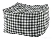 Taburet, negru alb, KRETON NOU