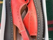 Sandale piele culoare rosu-NOU 