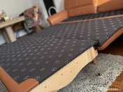 Canapea Himolla piele naturală extensibilă pat 160x190 