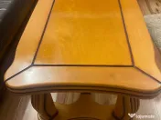 Set canapele piele naturala si masa lemn statificat 