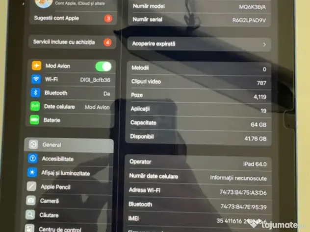 ✨ IPad (10th generation) 64GB – Stare impecabilă, ca nou ✨