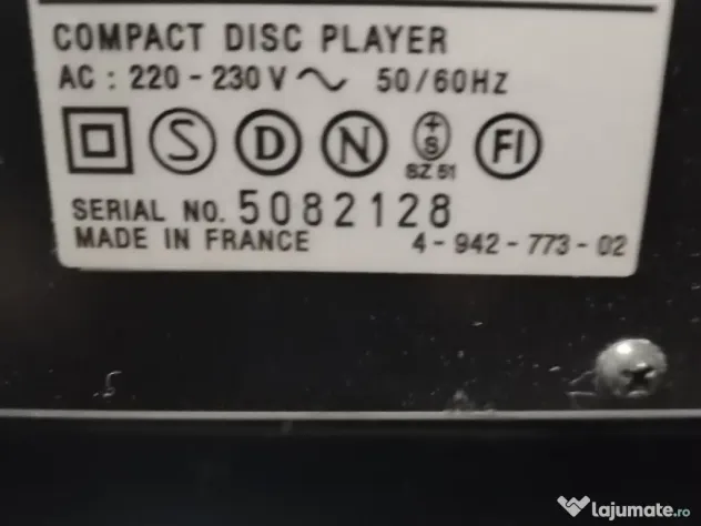 CD player Sony cdp-295 deck