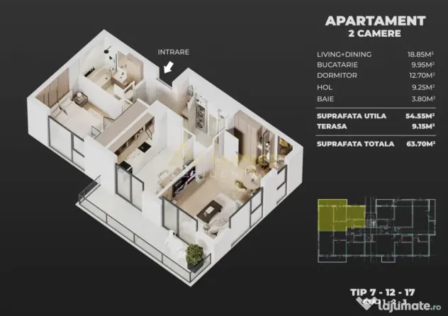 Apartamente 2 si 3 camere - Popesti Leordeni