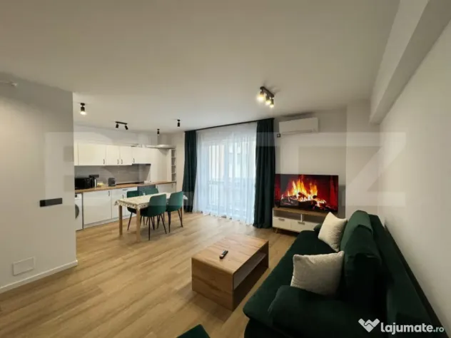 Apartament o camera, LUX, 45 mp, parcare subterană, zona M?
