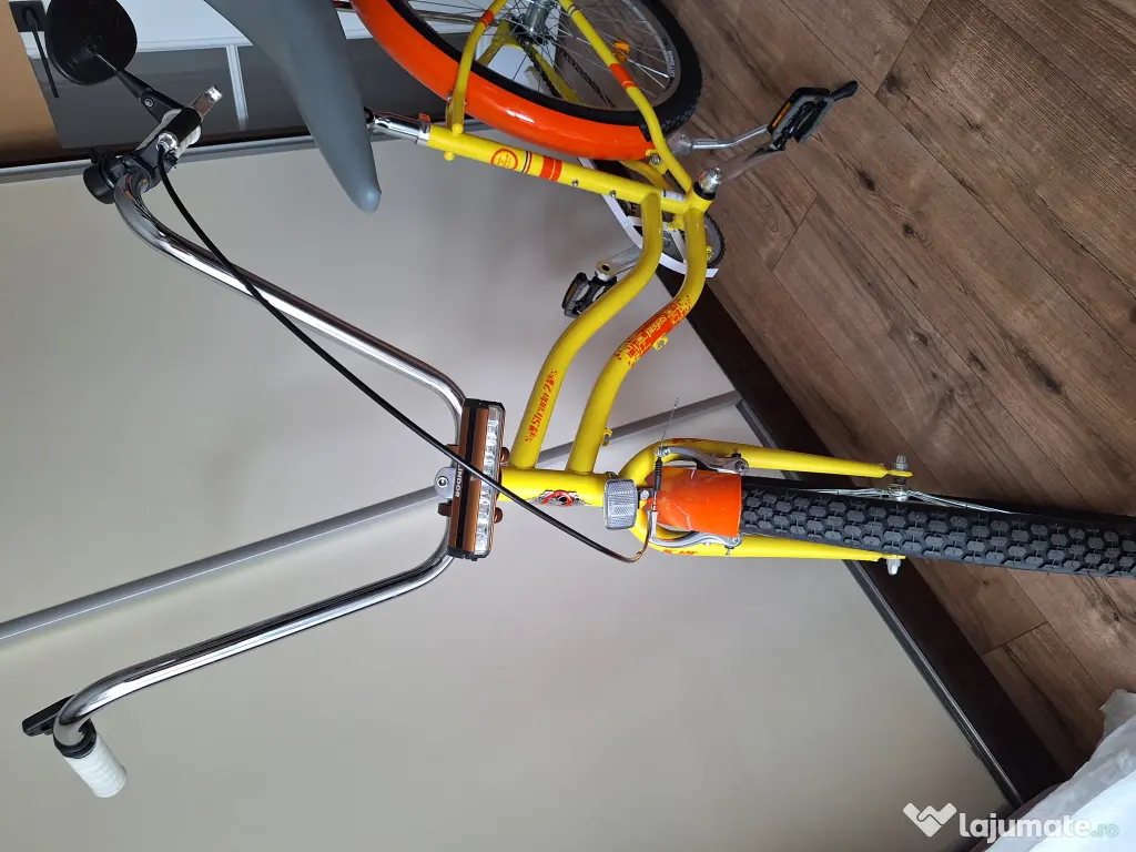 Bicicleta noua Pegas Strada 2 galben pastel