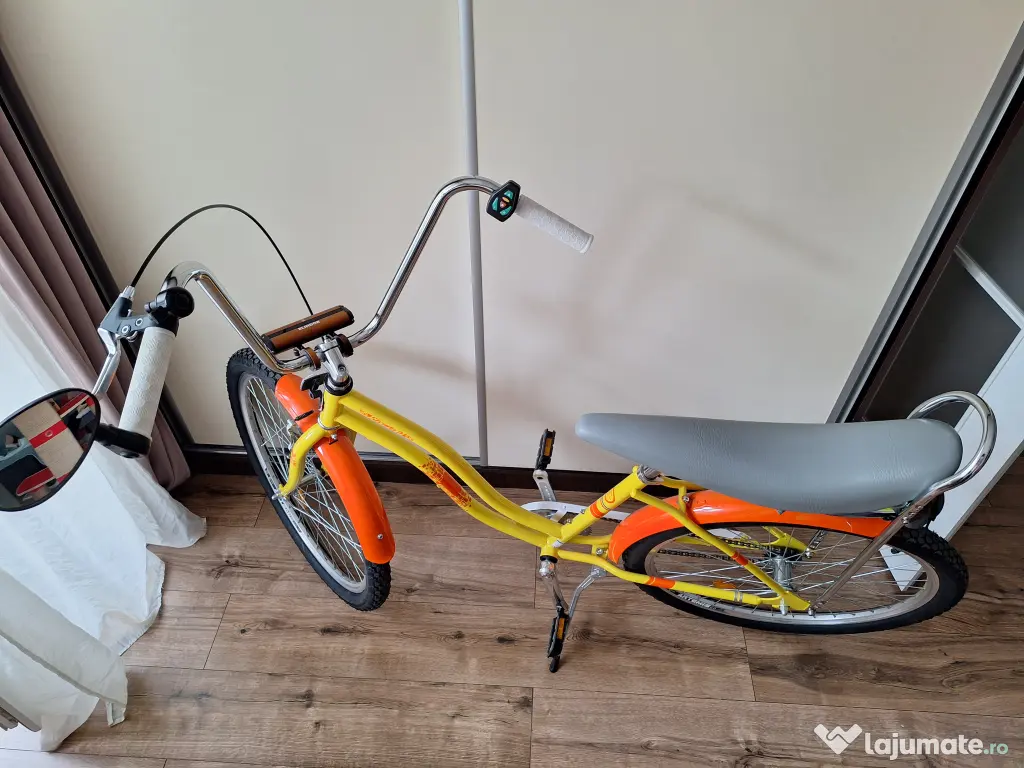 Bicicleta noua Pegas Strada 2 galben pastel