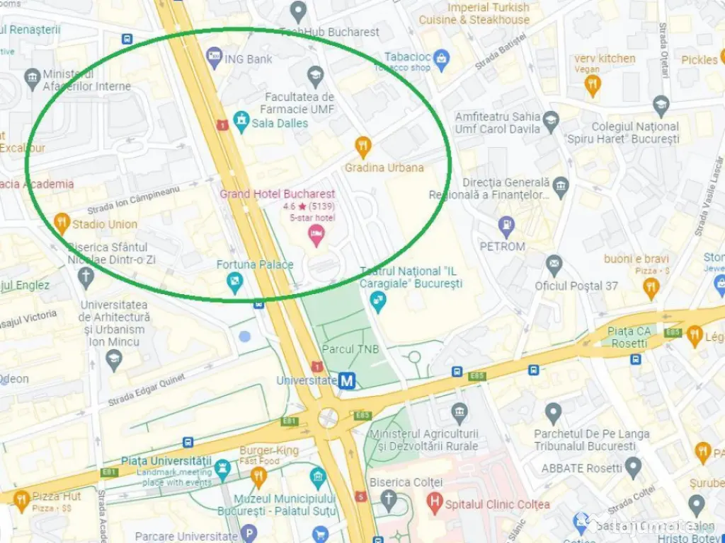 Ultracentral-Universitate , teren cu PUZ aprobat!