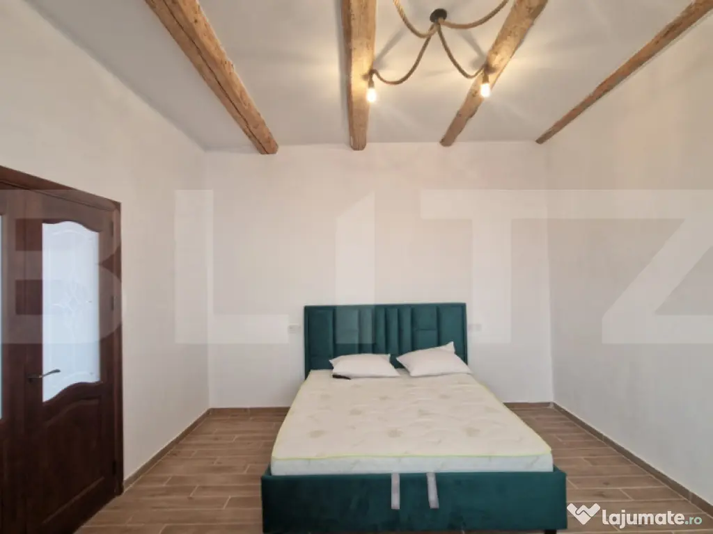 Casa de inchiriat, 2 camere, 60 mp, renovata, mobilata - zon