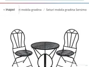 Masa terasă fier forjat 