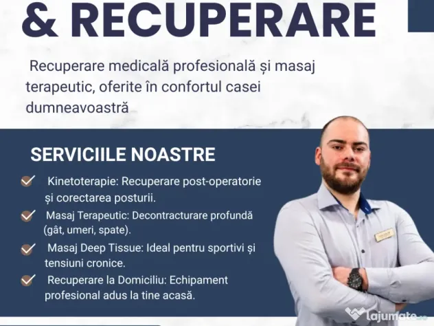 Kinetoterapeut Vizeteu Alexandru Recuperare Medicală și Masaj la Domiciliu Iași