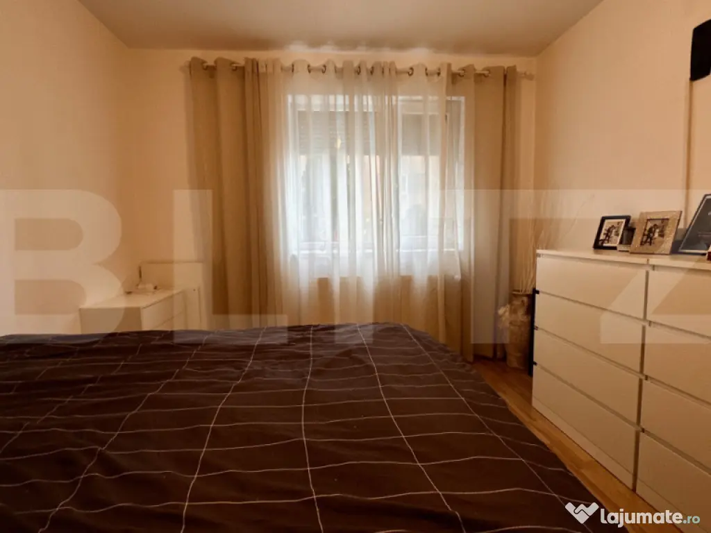 Nufarul, bloc nou, parter înalt cu balcon, 2 camere decoman