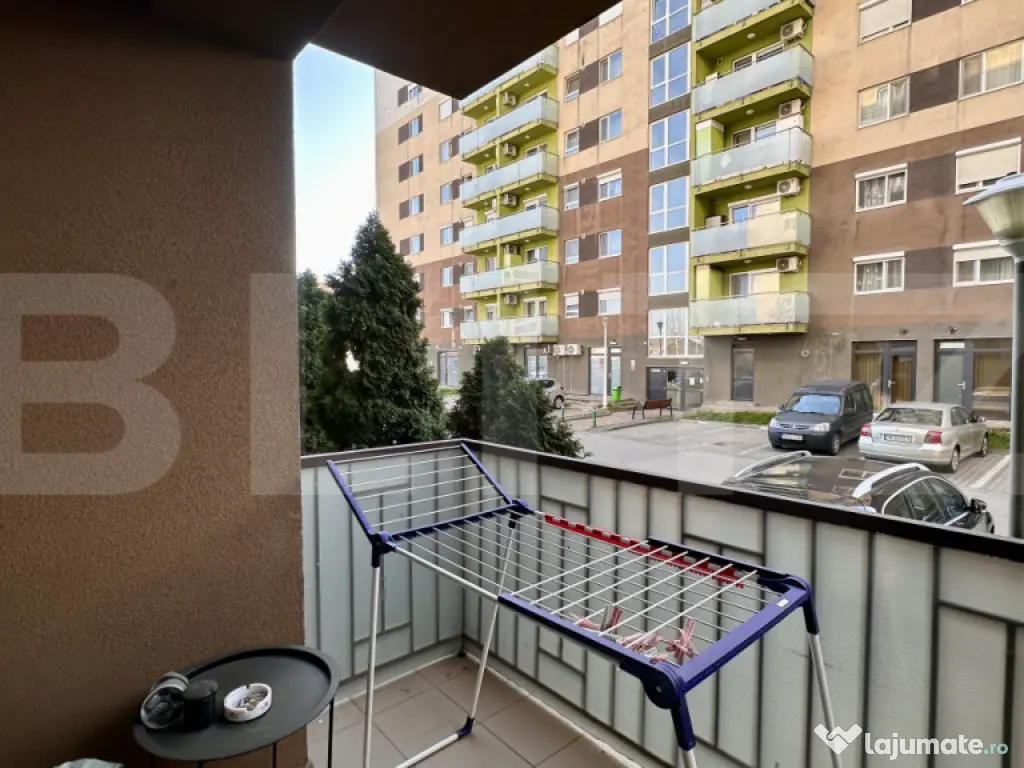 Nufarul, bloc nou, parter înalt cu balcon, 2 camere decoman