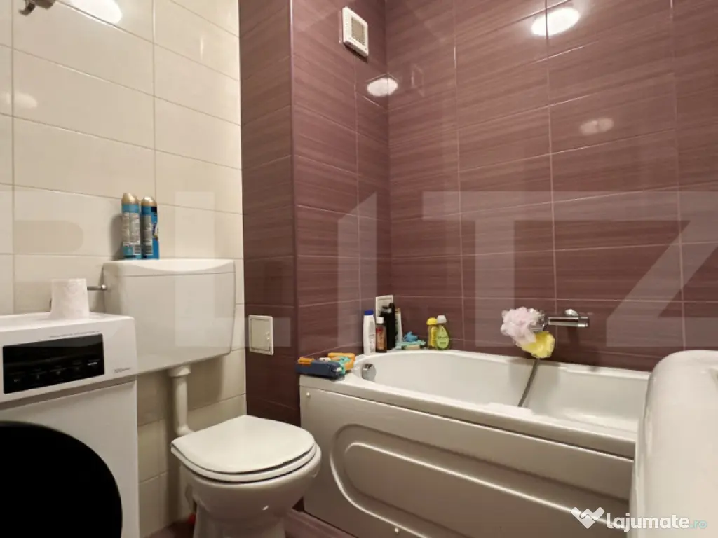 Nufarul, bloc nou, parter înalt cu balcon, 2 camere decoman