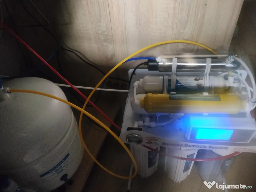 Sistem filtrare apa Osmoza cu Computer in 7 trepte cu Remineralizare si Lampa UV