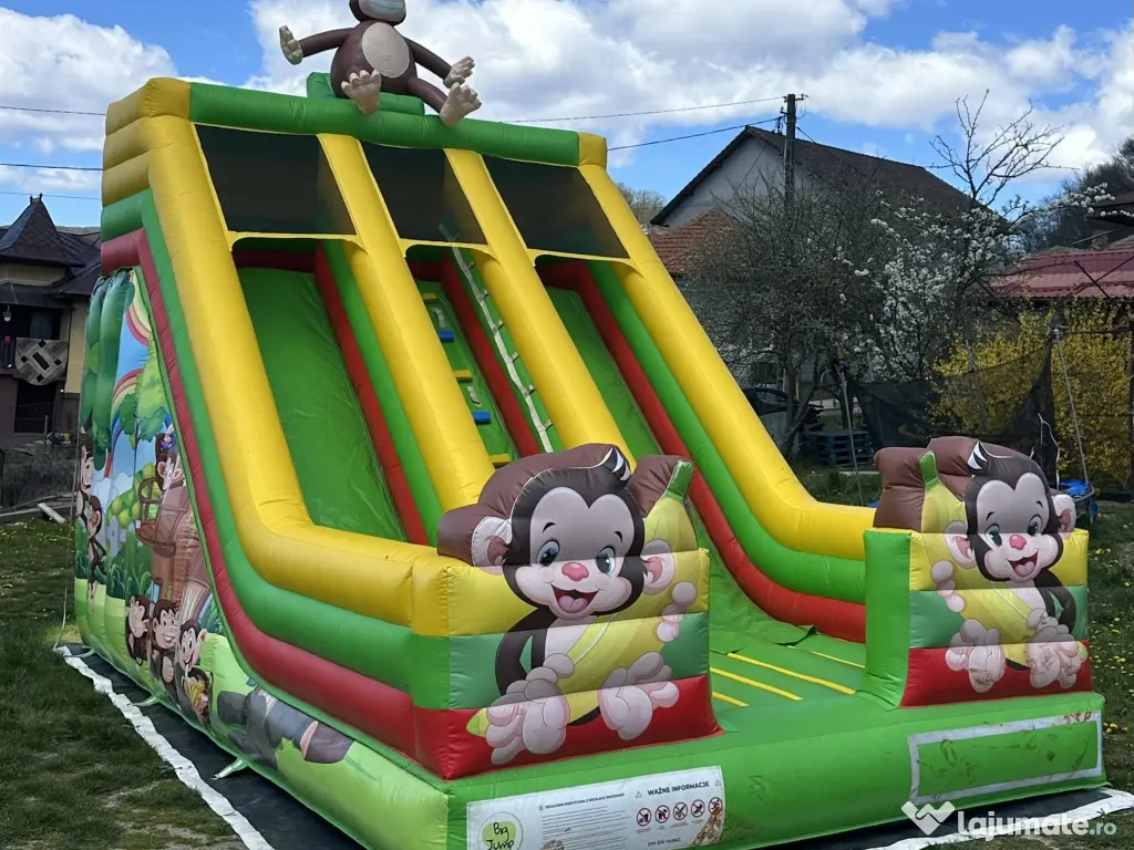 Inchiriez topogan gonflabil cu 2 pante de coborare*transport si montaj