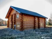 Casa din lemn rotund (Izvoru Muresului, str. Garii) 