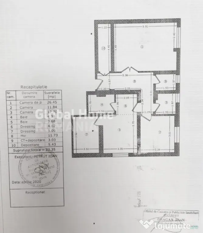 Apartament 3 camere 92,35 MP | Crangasi - Belvedere | Centra