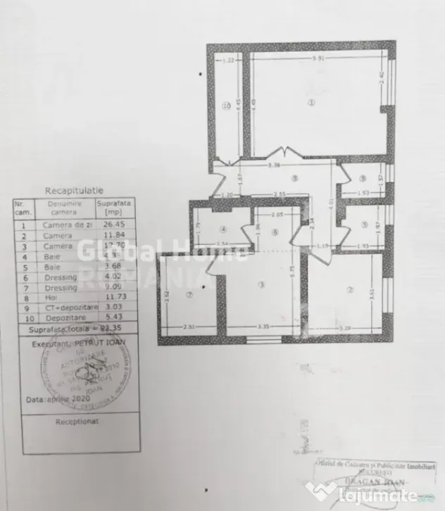 Apartament 3 camere 92,35 MP | Crangasi - Belvedere | Centra