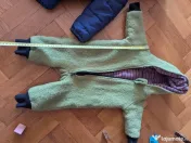 Salopeta dublata din lana fiarta, Olive Green