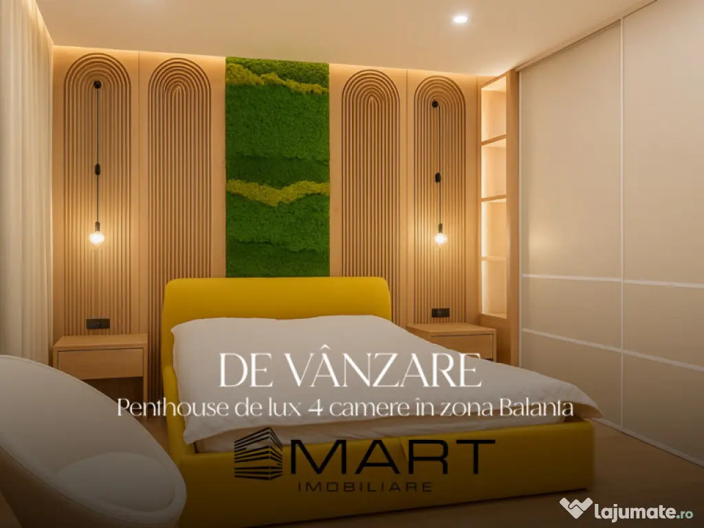 Penthouse de LUX 4 camere + 2 terase zona Centrala