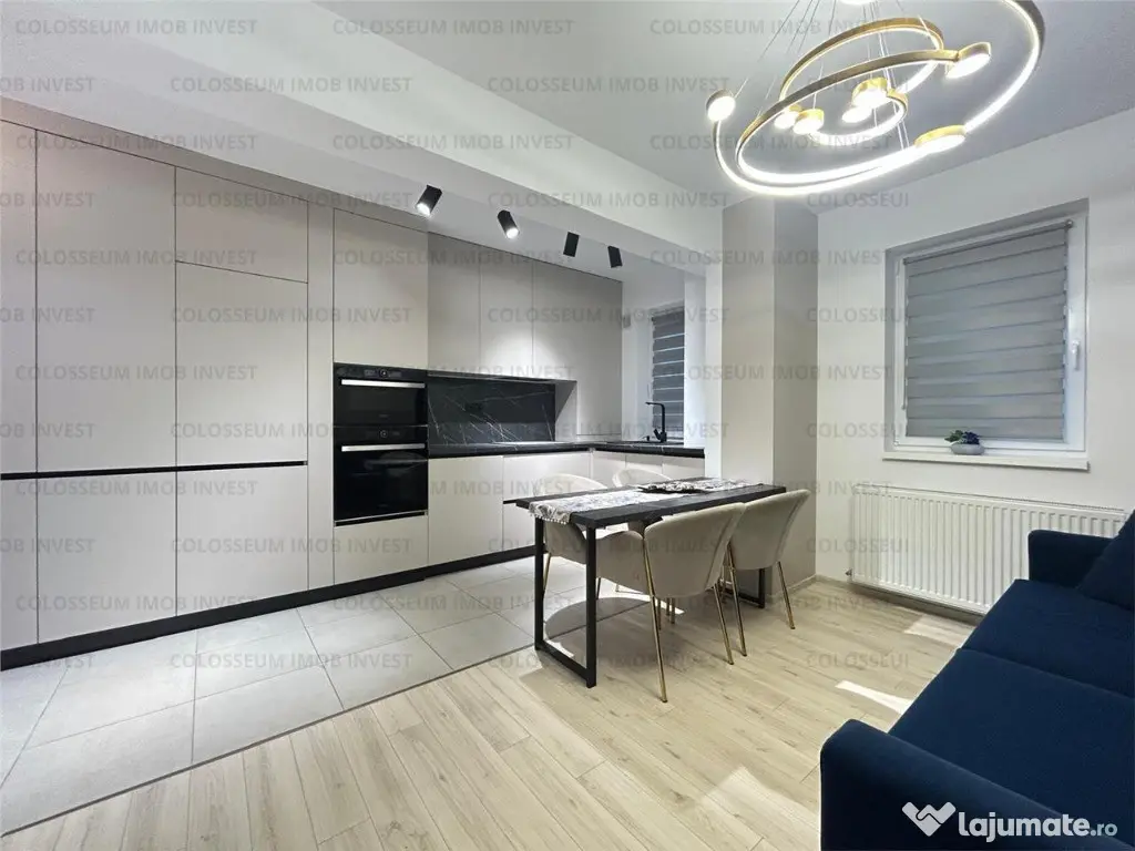 Apart nou, la prima utilizare, 3 camere, mobilat, utilat, Tractorul!