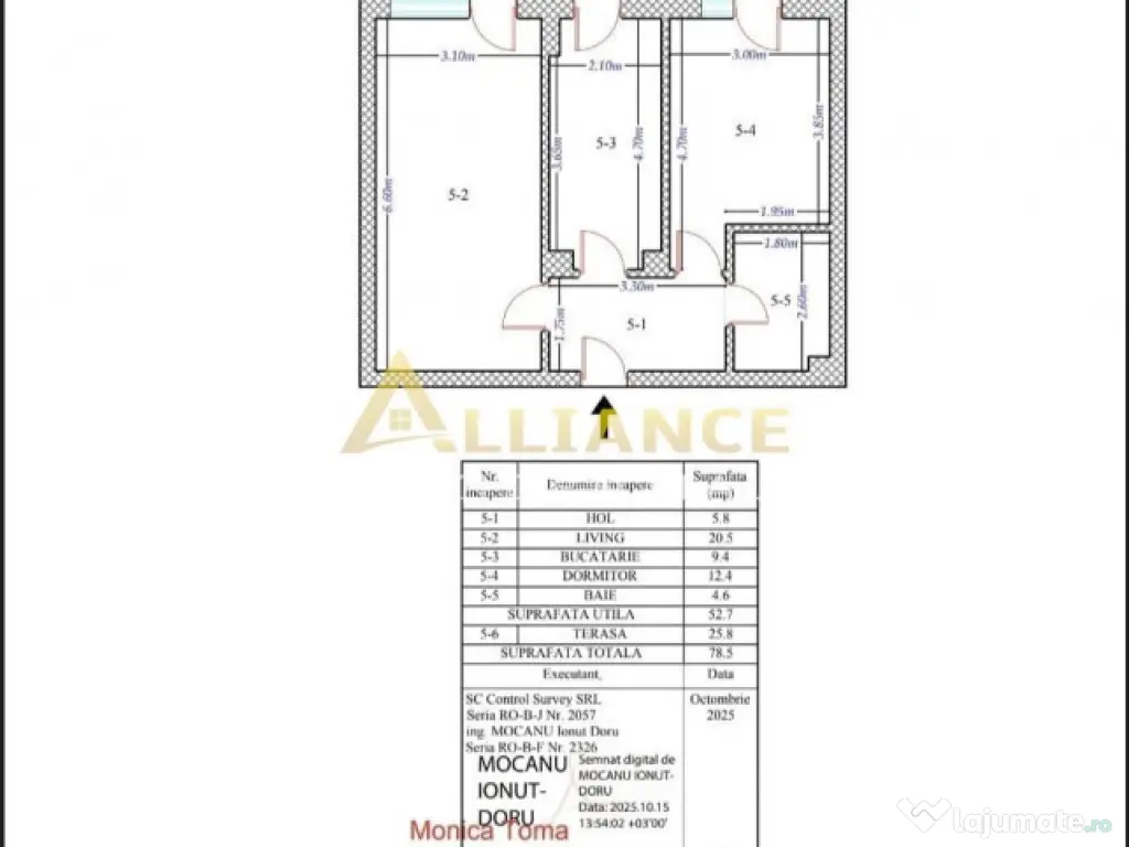 Apartament 2 camere etaj 1 Metalurgiei
