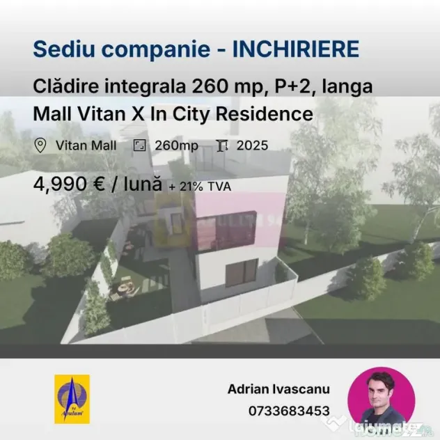 Clădire integrala 260 mp, P+2, langa Mall Vitan X In Cit...