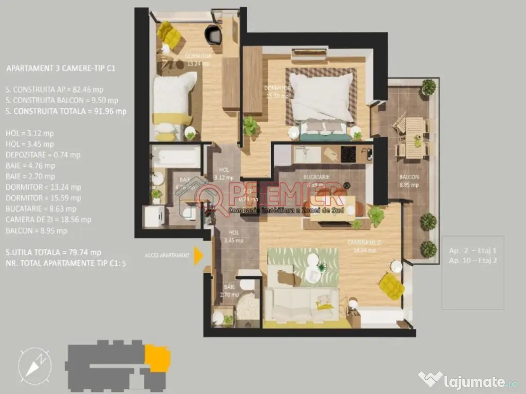 MARRIOTT - 3 Camere - Finisaje Lux