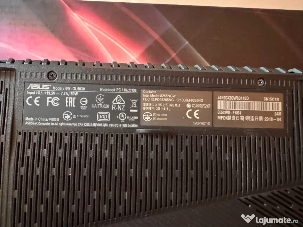 Laptop Asus ROG Strix GL503V