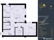 Apartament cu 2 camere, 2 bai si gradina, 65.5 mp - Complex 