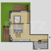Apartament de lux, 58 mp utili si 52 mp gradina, zona semice 