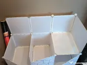 Dulap modular depozitare/Garderoba haine, alb 