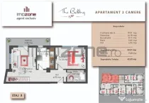 2 camere | Prelungirea Ghencea | 62.59 mp | Etaj 3 | Fina...