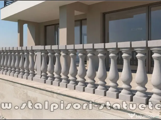 Stâlpișori, baluștri, popici, mosoare, din beton, model B8.
