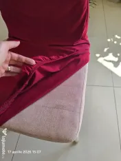 set 4 scaune 0731.044.614 bucatarie cu huse rosii 