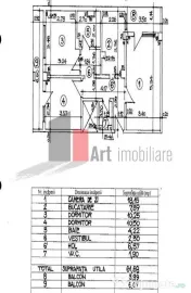 Apartament cu trei camere de vanzare-Crangasi-loc de parcare 