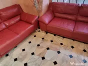 Set 2 canapele din piele naturală – confortabile și elegante 