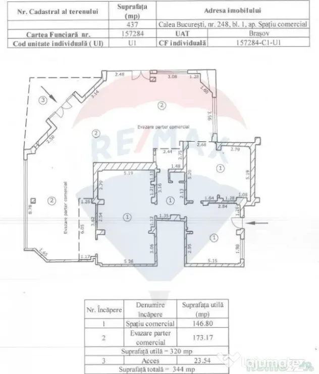 Oportunitate de investiţe ! Spaţiu comercial 320 mp, Ca...