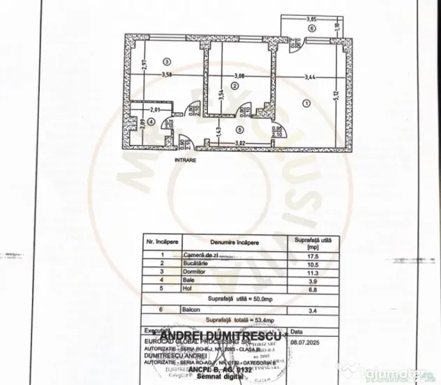 Apartament 2 camere, etaj 2, Banat ( Pediatrie)