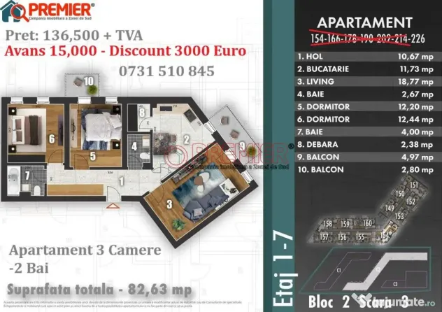 Promoție Limitată - 3 Camere Decomandat - Parc Tudor