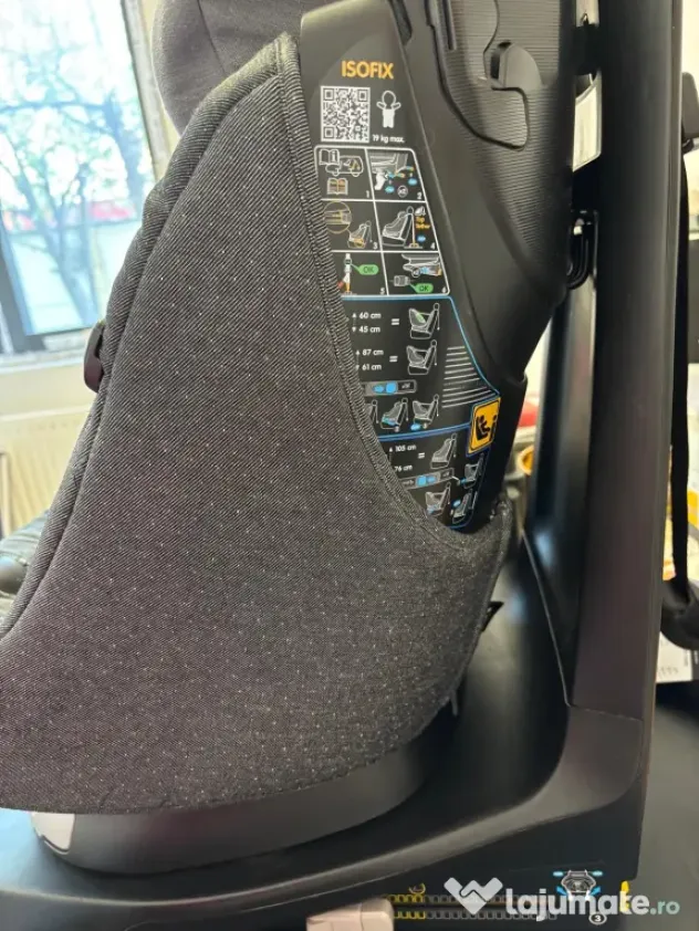 Scaun auto maxi cosi 0-4 ani, cu isofix + cadou husa de vara detasabila