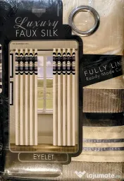 Lux și eleganță pentru casa ta! set draperii „luxury faux silk” – noi, sigilate! 