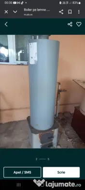 Boiler pe lemne 90 litri 