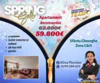 FILM!Apartament spatios, 2 camere, decomandat, Sfantu Gheorg 