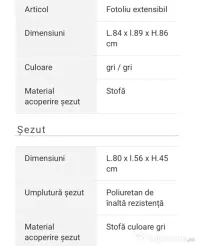 Fotoliu extensibil Andres Mobexpert 