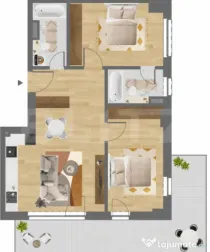 COMISION 0 | APARTAMENT 3 CAMERE | CITIUS | PRIVELISTE SUPER